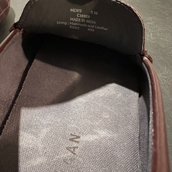 Cole Haan Wyatt Leather Bit Loafers Mens 11 M Brown Perforated Leather Driver - Picture 11 of 11